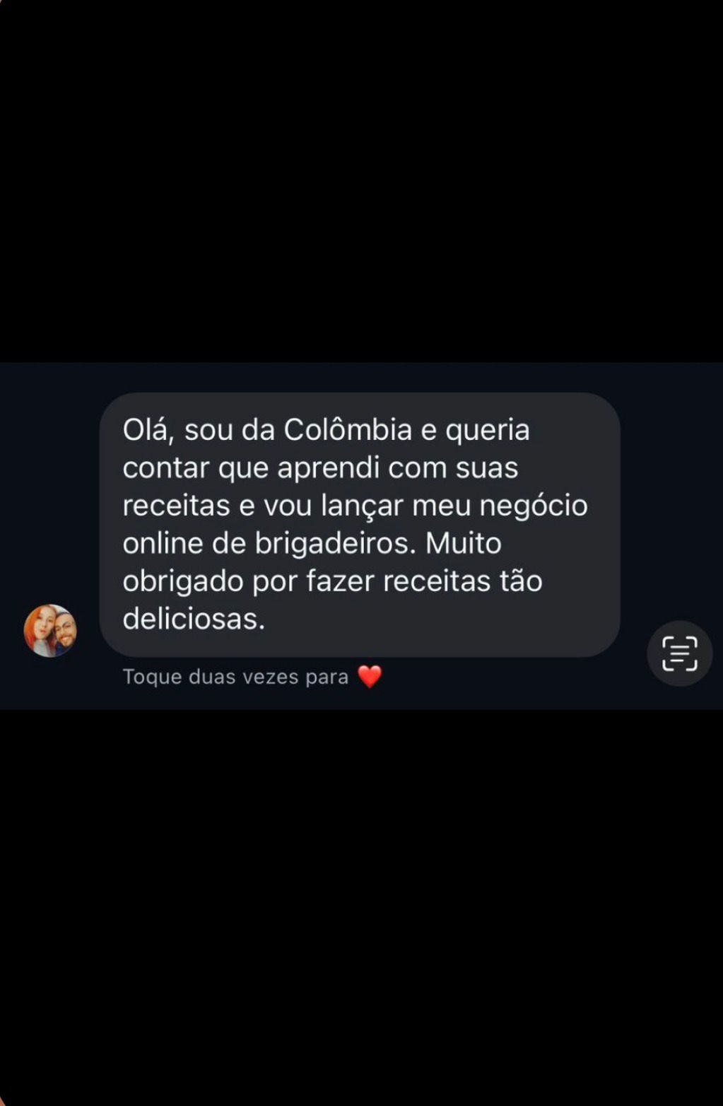 Aluna da Colômbia lançando negócio online